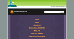 Desktop Screenshot of dinnerisinthejar.com